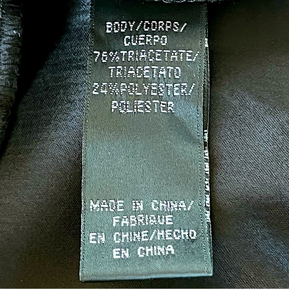 Jill Stuart Deep V Mini Dress Black Size 4 Sexy Romantic Chic Sleek Minimalist - Picture 8 of 9